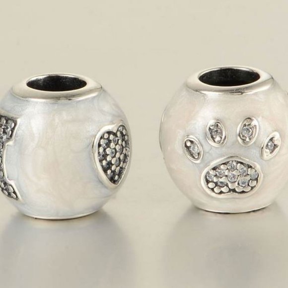 Pandora Pave Set "I Love My Pets" Charm - Picture 3 of 3